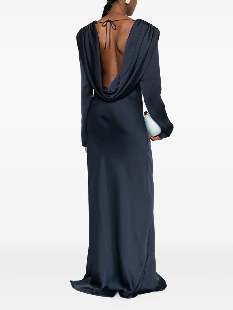 maxi drapy dress by Selfnex