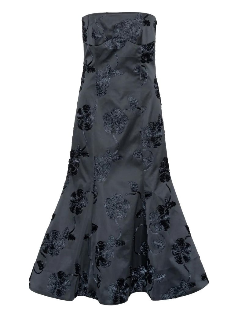 3d flower midi dress by Selfnex