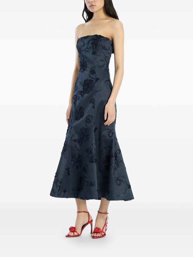 3d flower midi dress by Selfnex