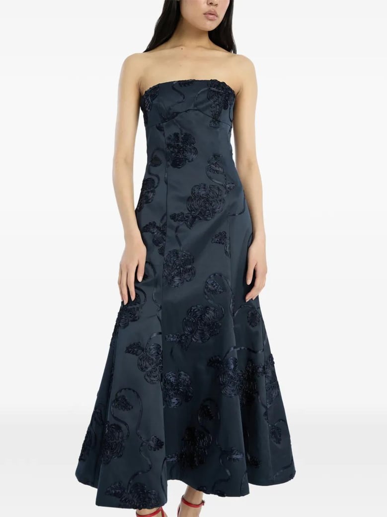 3d flower midi dress by Selfnex
