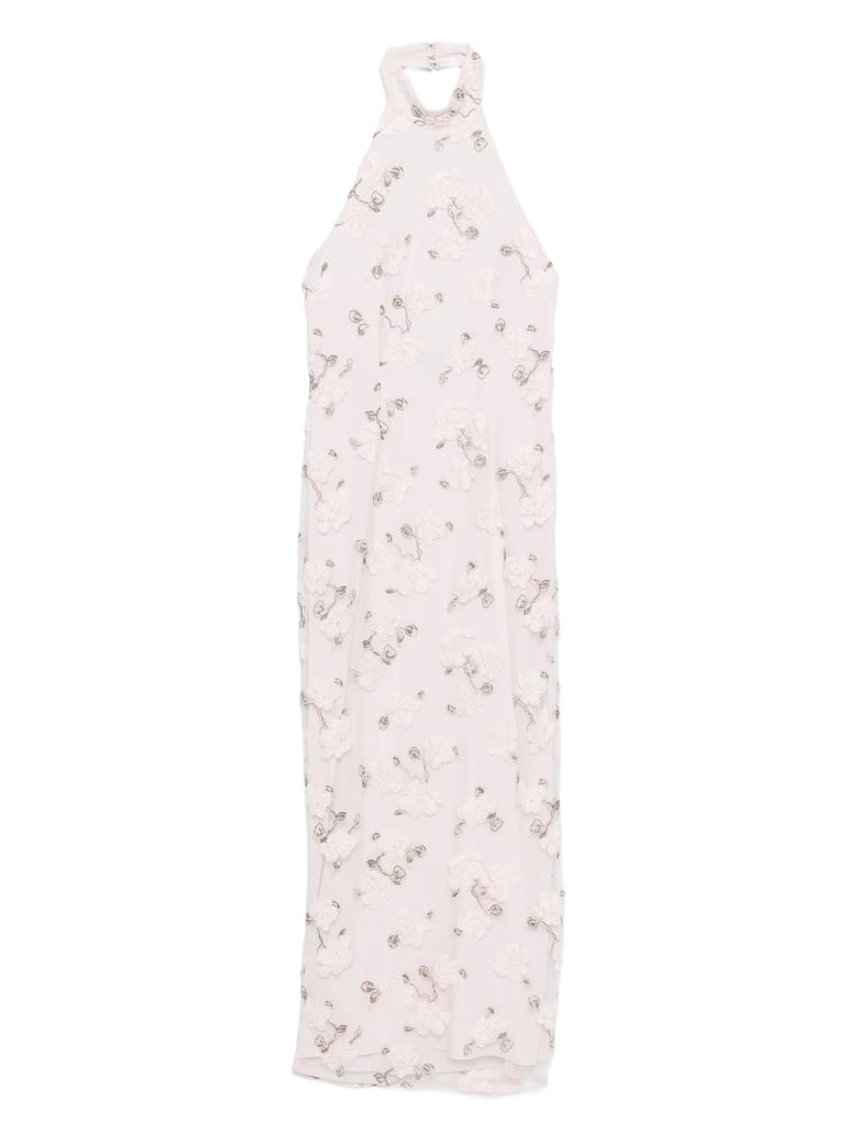 halter-neck maxi dress by Selfnex