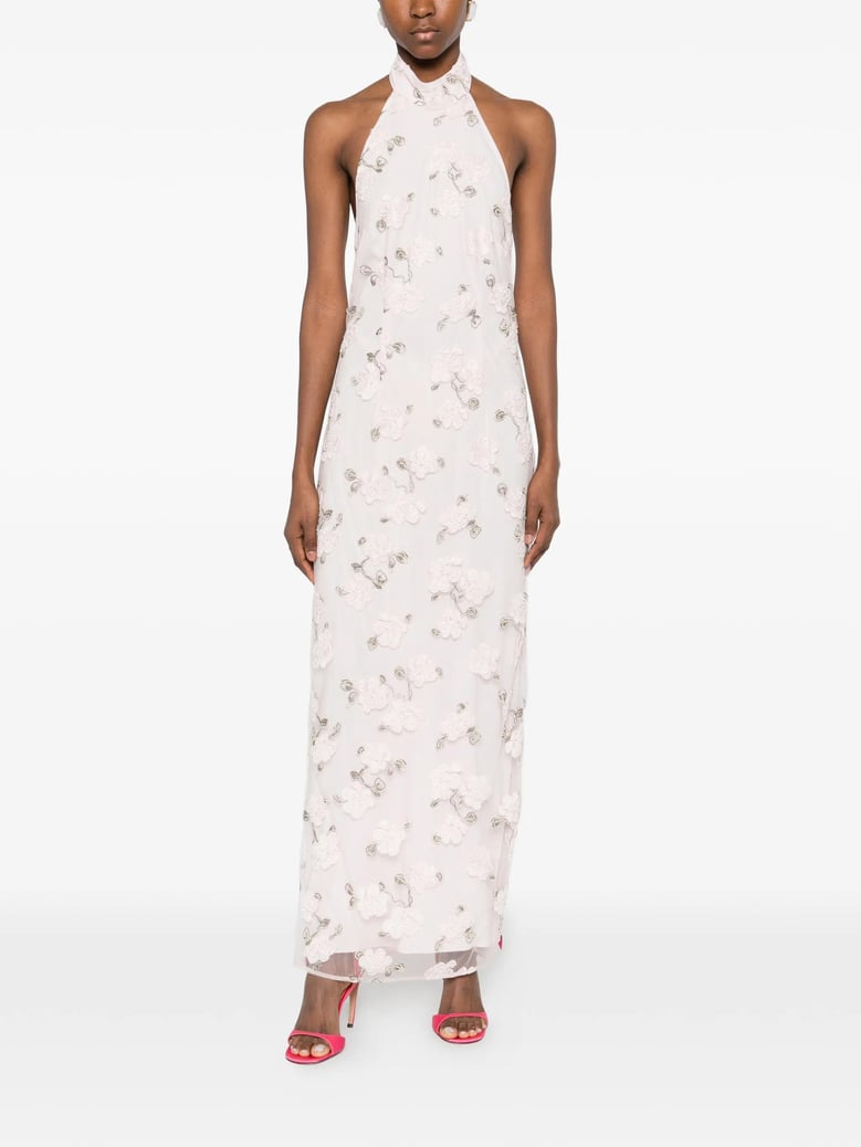 halter-neck maxi dress by Selfnex