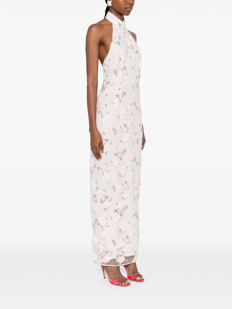 halter-neck maxi dress by Selfnex