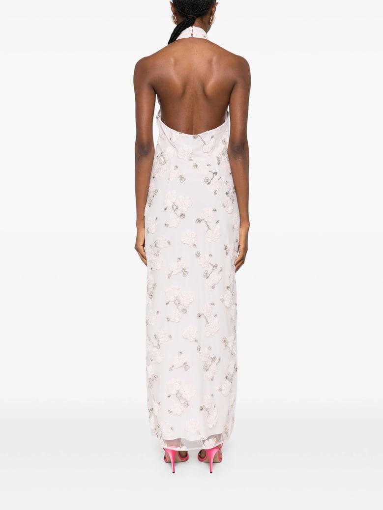 halter-neck maxi dress by Selfnex