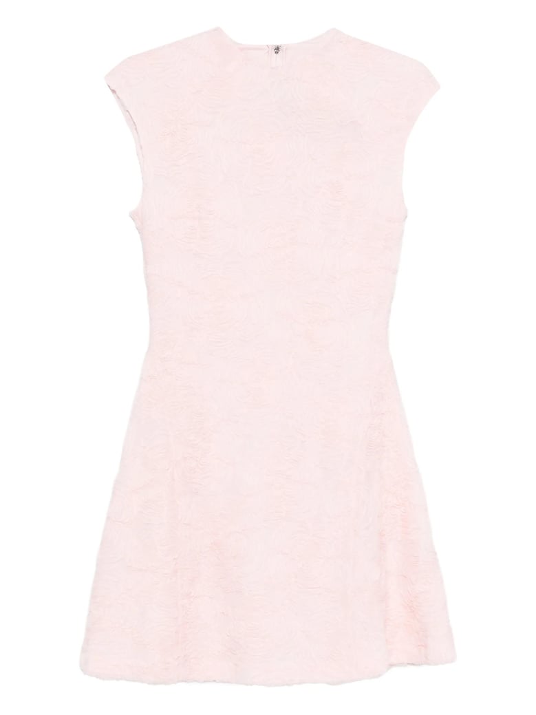 floral-motif mini dress by Selfnex