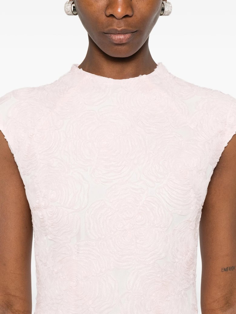 floral-motif mini dress by Selfnex