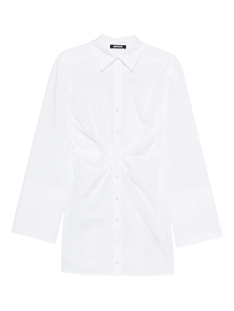 knotted shirt dress by Selfnex