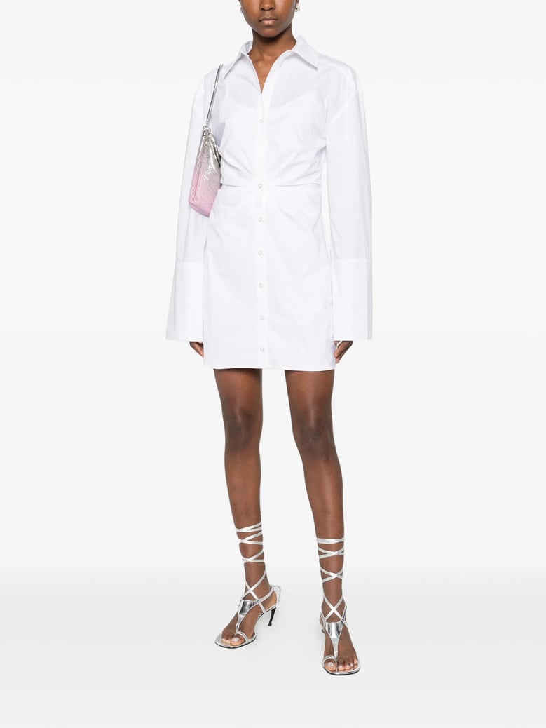 knotted shirt dress by Selfnex