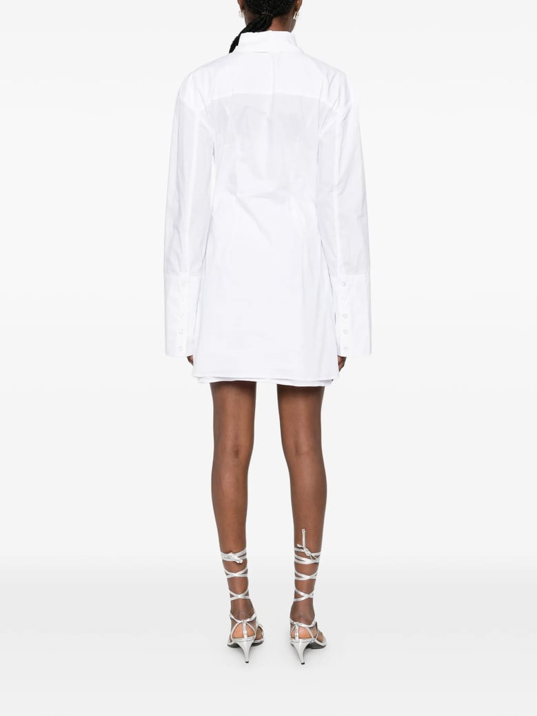 knotted shirt dress by Selfnex