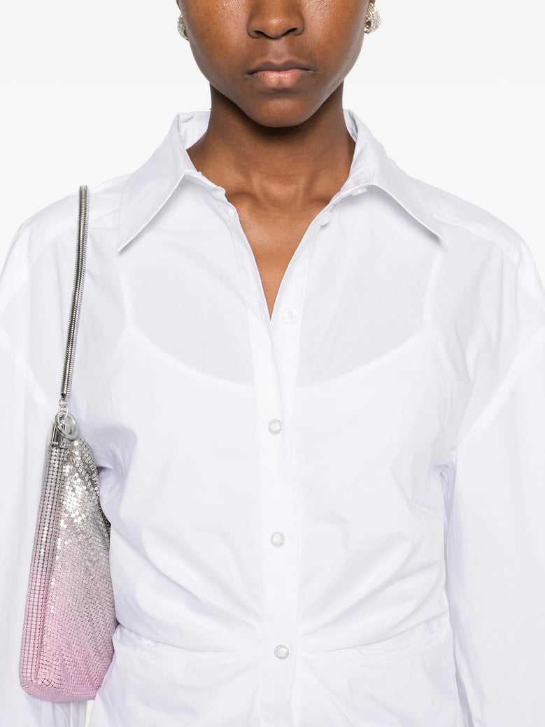 knotted shirt dress by Selfnex