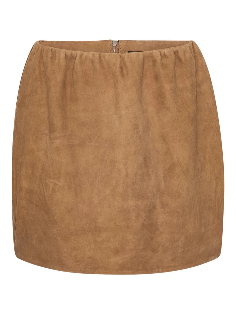 suede mini skirt by Selfnex