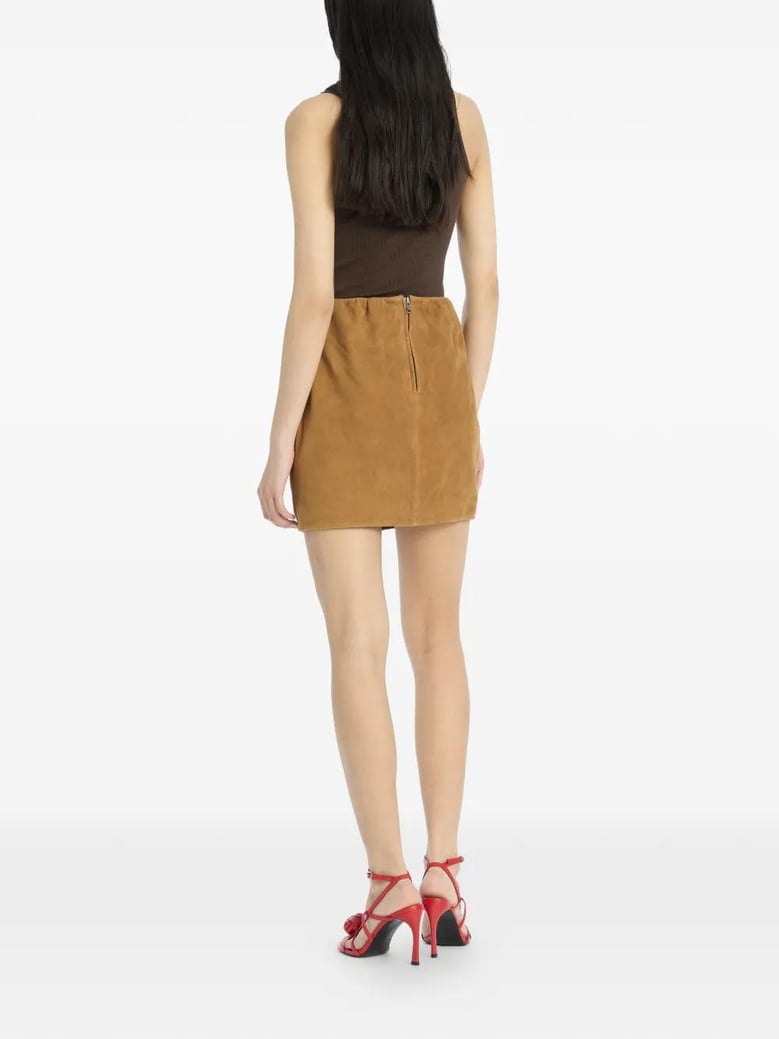 suede mini skirt by Selfnex