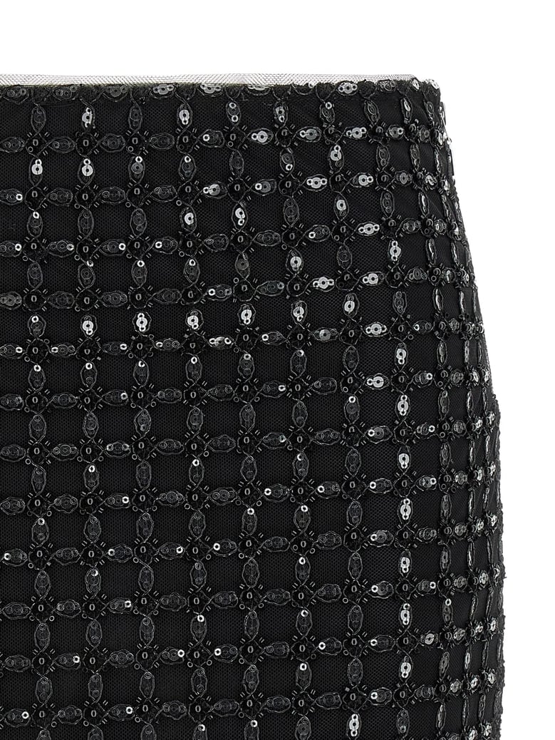 sequin-embroidered mini skirt by Selfnex