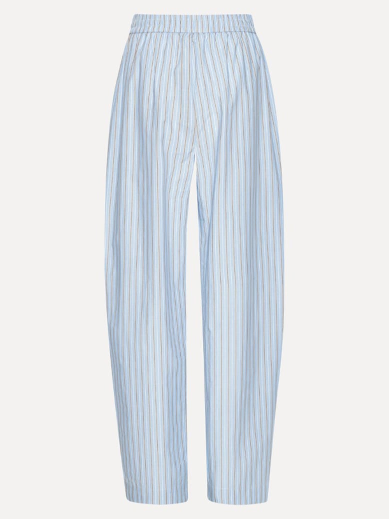 striped-pattern tapered trousers by Selfnex