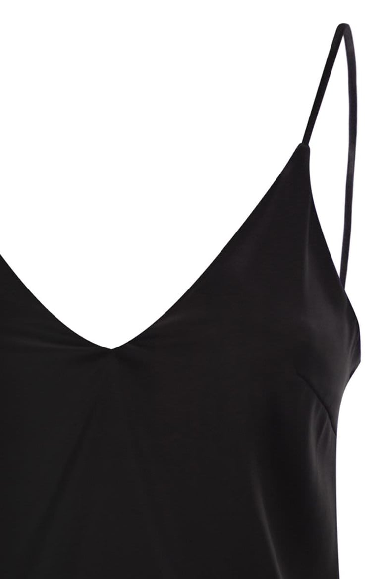 stretch silk satin top by Selfnex