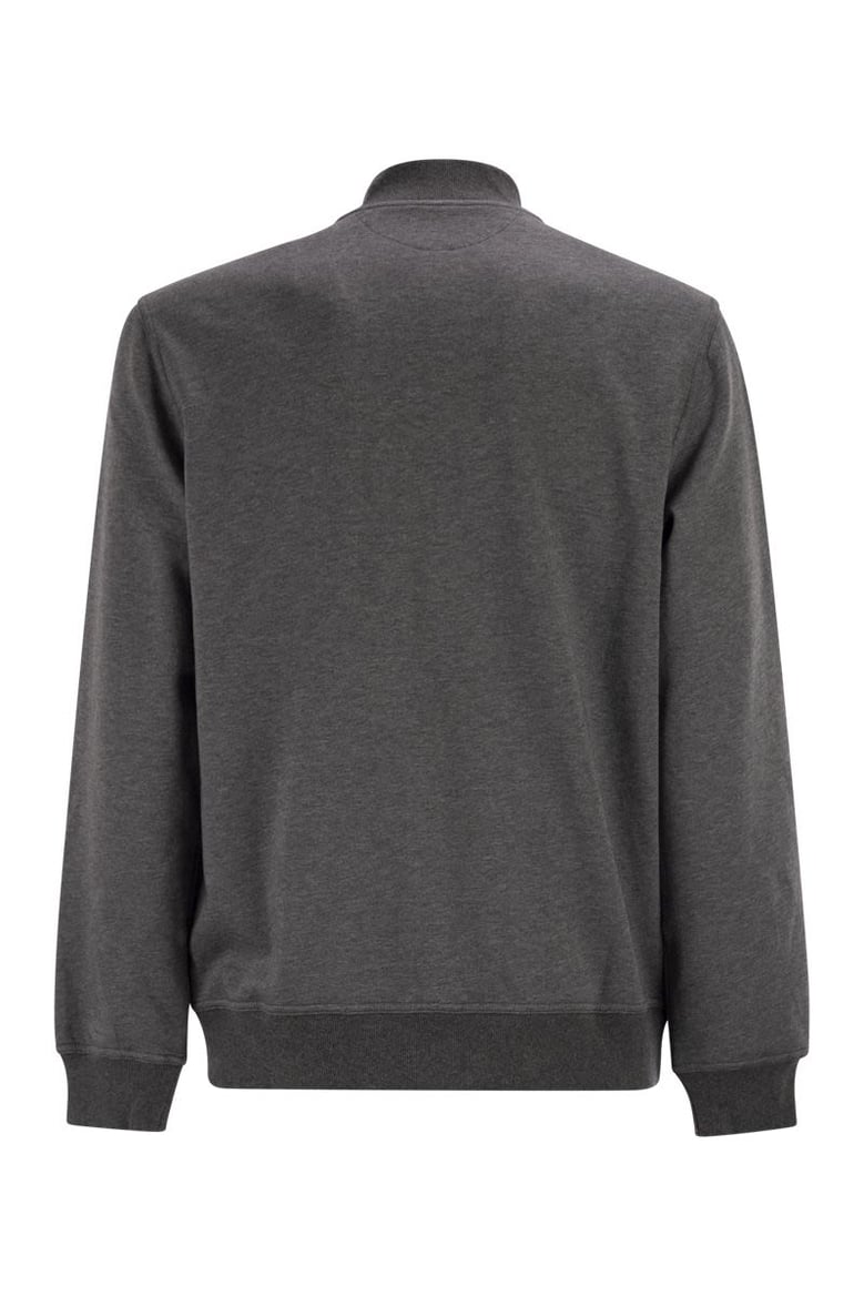 techno cotton fleece topwear with zip by Selfnex