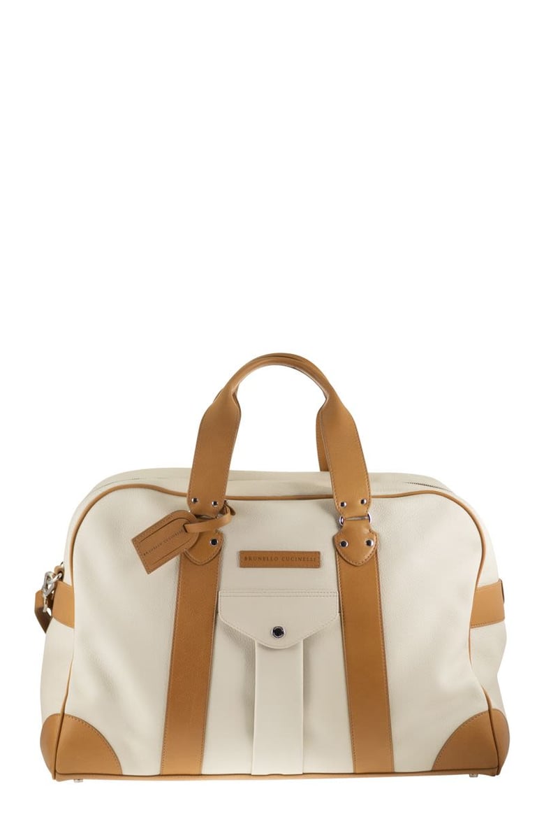 street bag in grained calfskin and cowhide leather by Selfnex