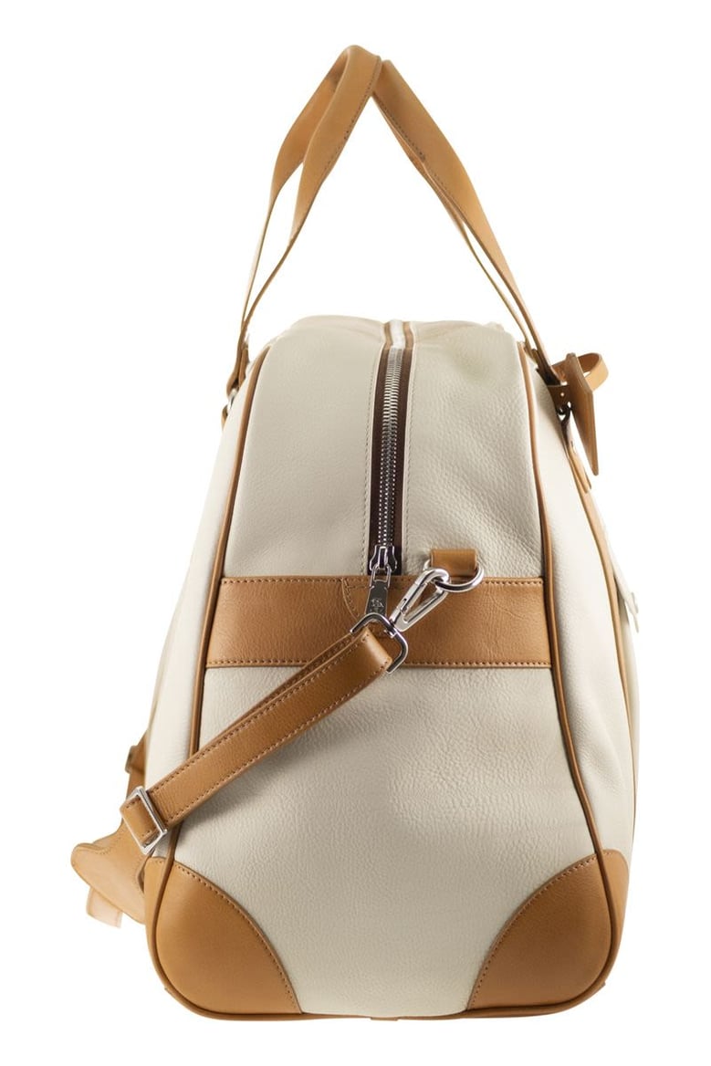 street bag in grained calfskin and cowhide leather by Selfnex