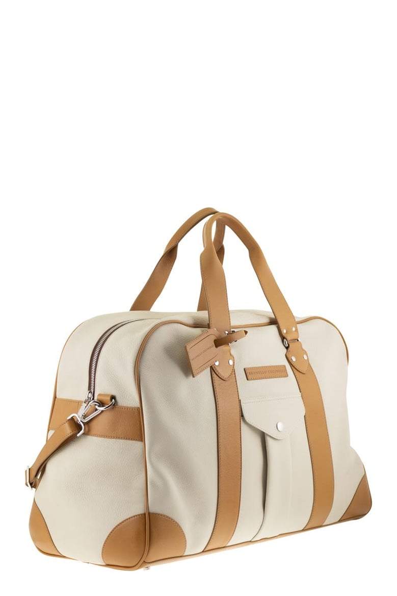 street bag in grained calfskin and cowhide leather by Selfnex
