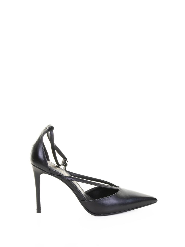 chantal black nappa leather pump by Selfnex