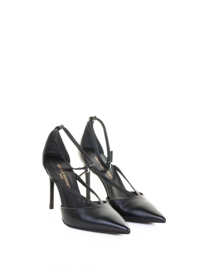 chantal black nappa leather pump by Selfnex