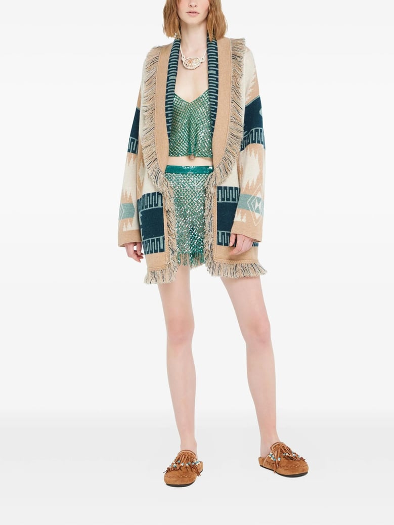 icon jacquard cardigan by Selfnex