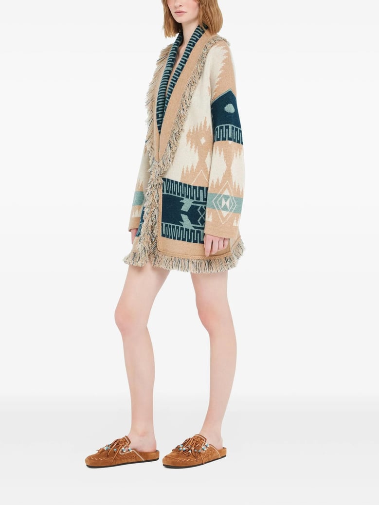 icon jacquard cardigan by Selfnex