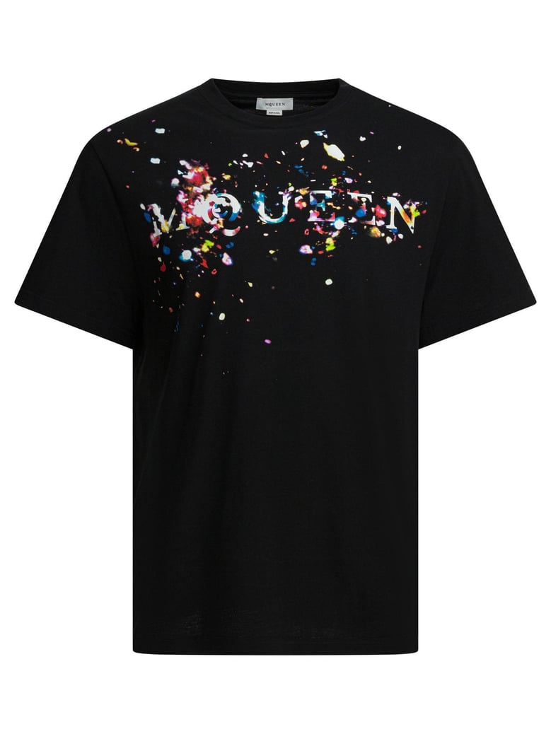 black cotton t-shirt by Selfnex