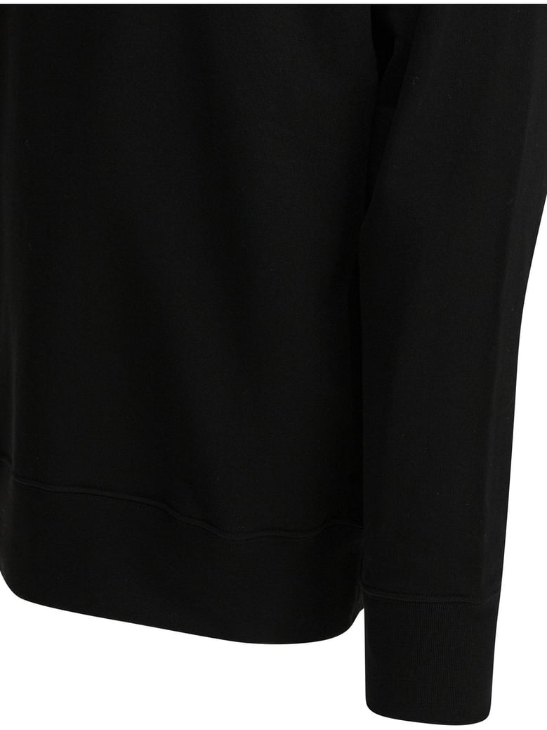 black cotton sweatshirt by Selfnex
