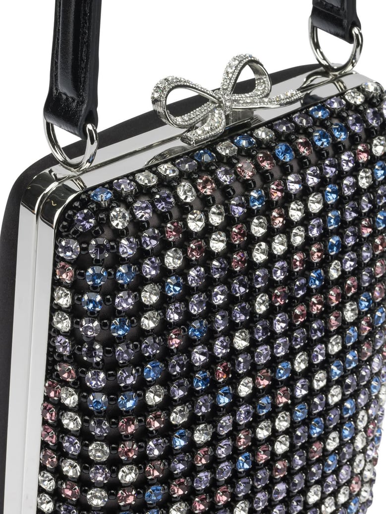 mini multi crystal handbag by Selfnex