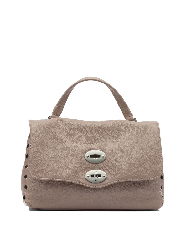 beige calf leather handbag by Selfnex