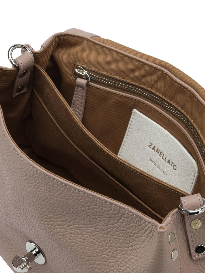 beige calf leather handbag by Selfnex