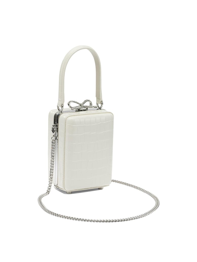 borsa a mano mini in pelle di coccordillo by Selfnex