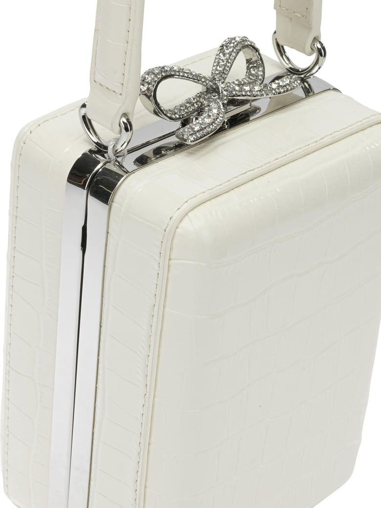 borsa a mano mini in pelle di coccordillo by Selfnex