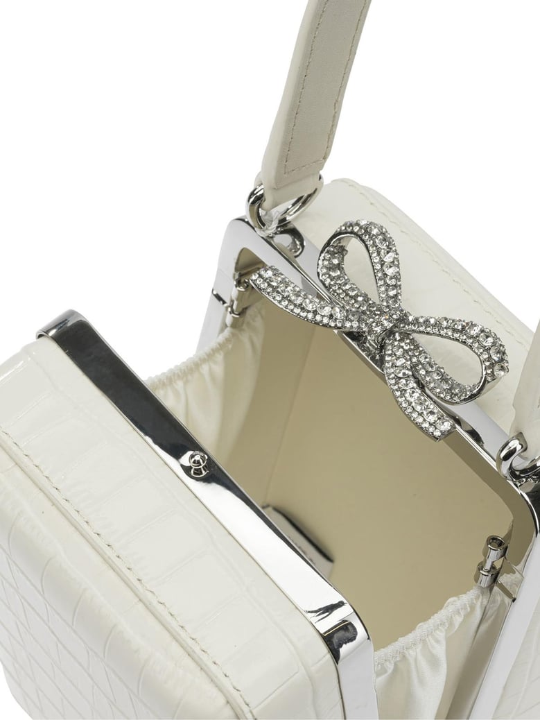 borsa a mano mini in pelle di coccordillo by Selfnex