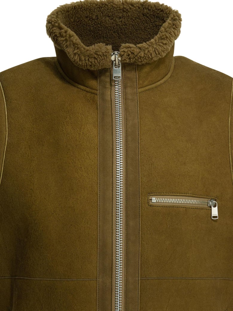shearling sleeveless jacket by Selfnex