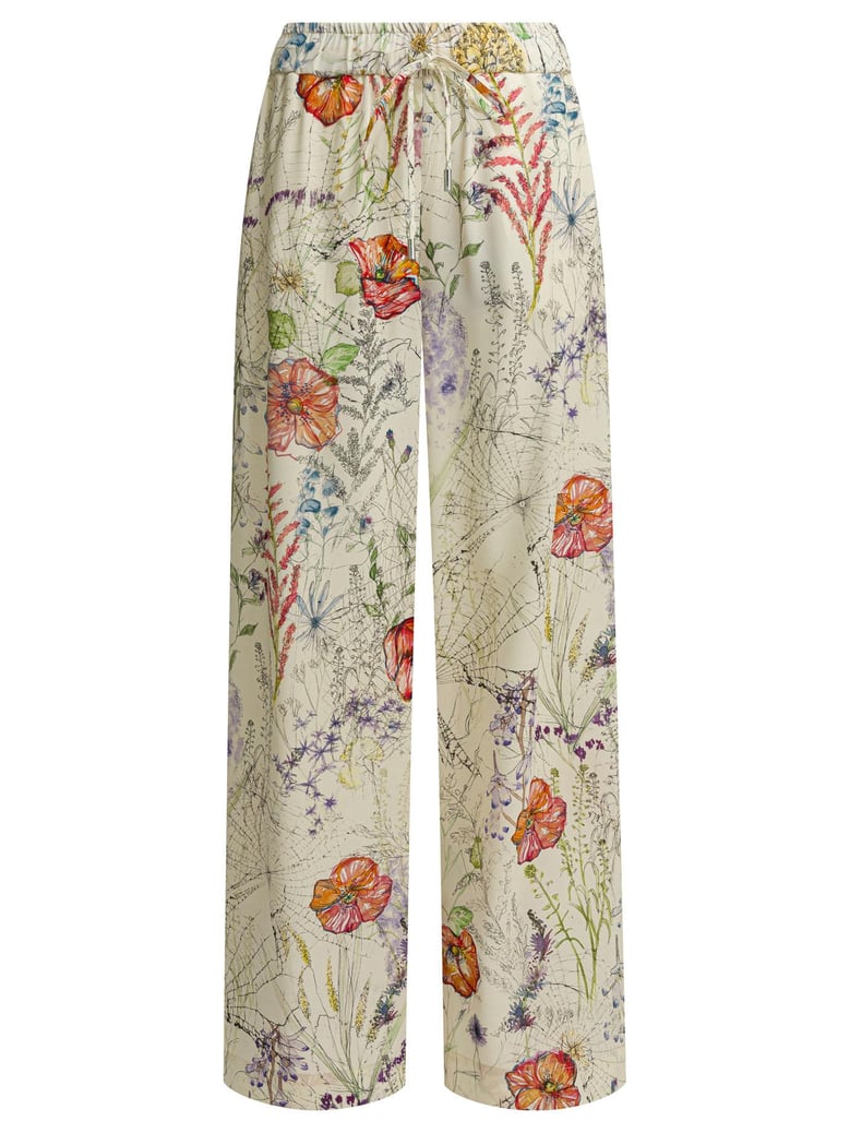 white viscose trousers by Selfnex