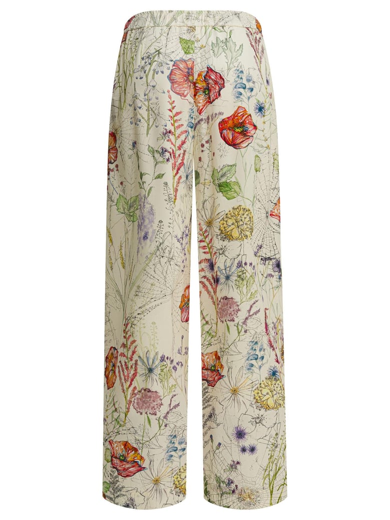 white viscose trousers by Selfnex