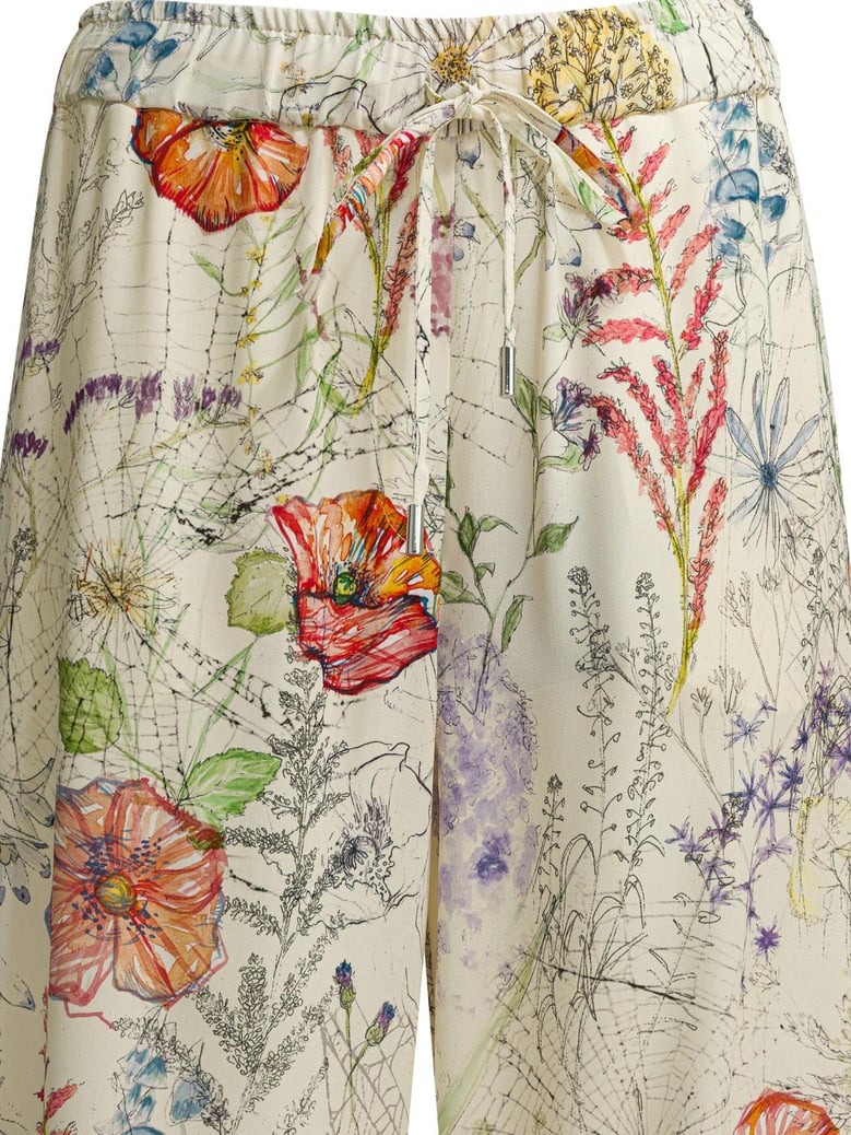 white viscose trousers by Selfnex