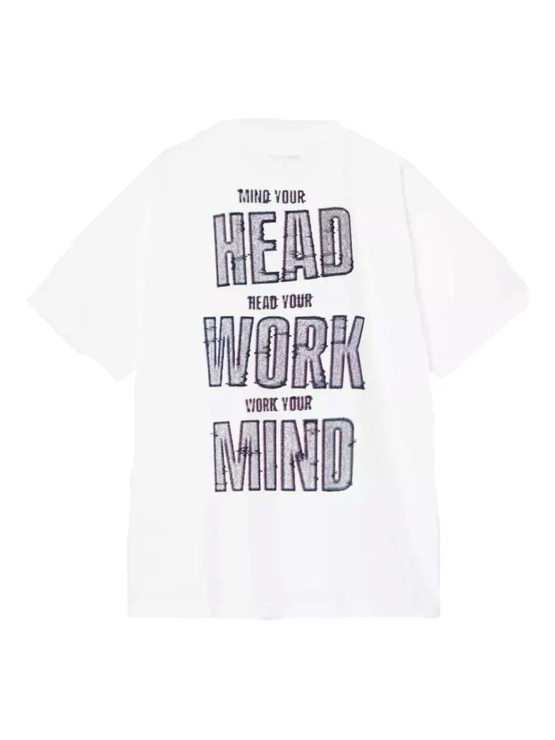 s/s mind your head t-shirt by Selfnex