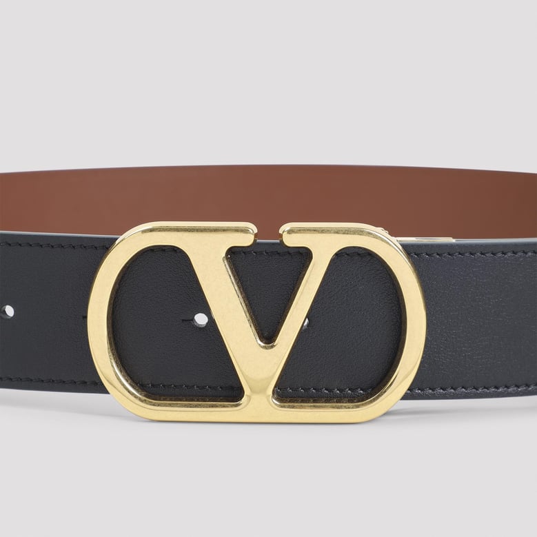 black calf leather h 40 reversible belt by Selfnex