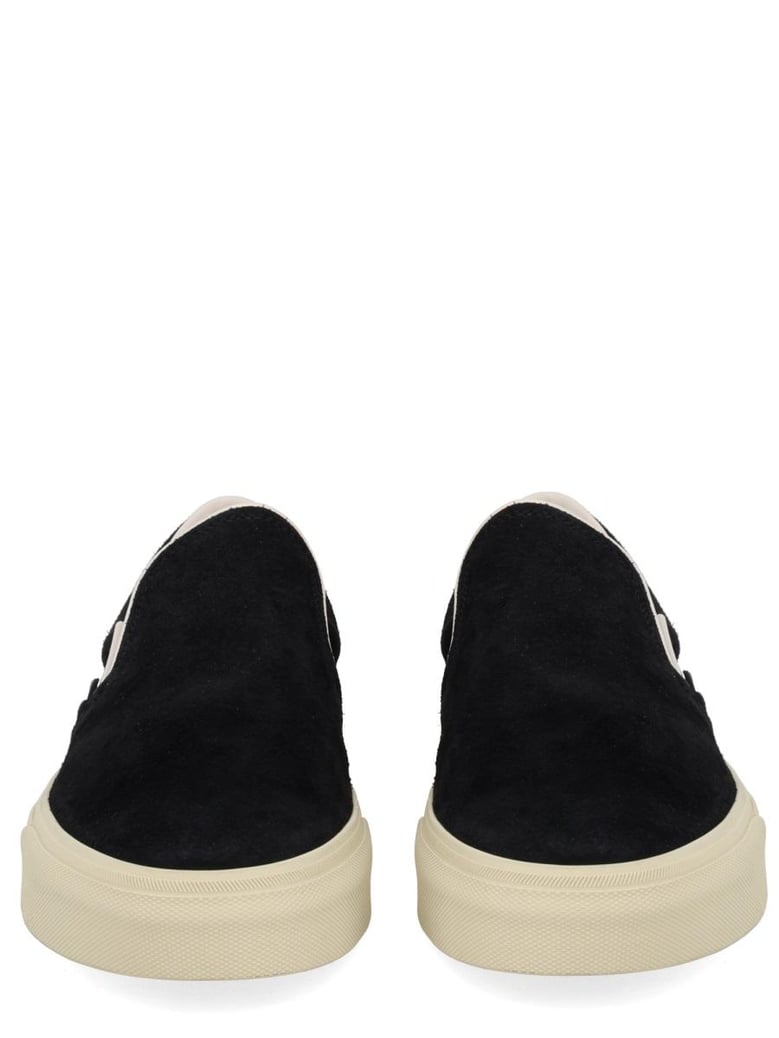 black leather sneakers by Selfnex
