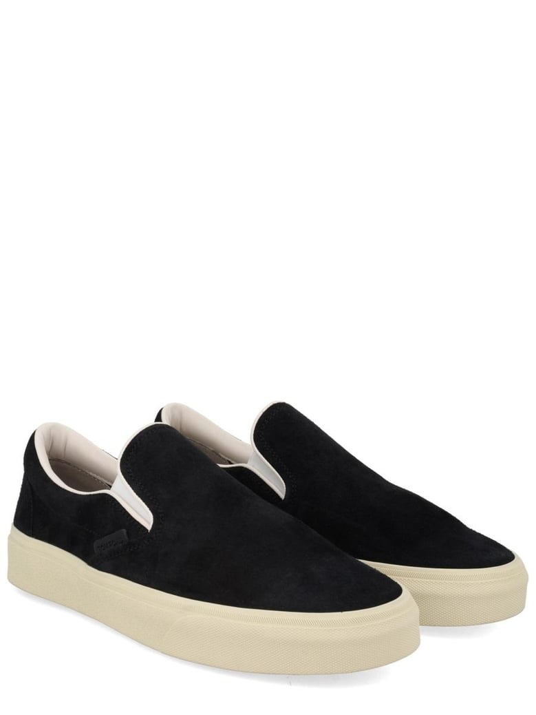 black leather sneakers by Selfnex