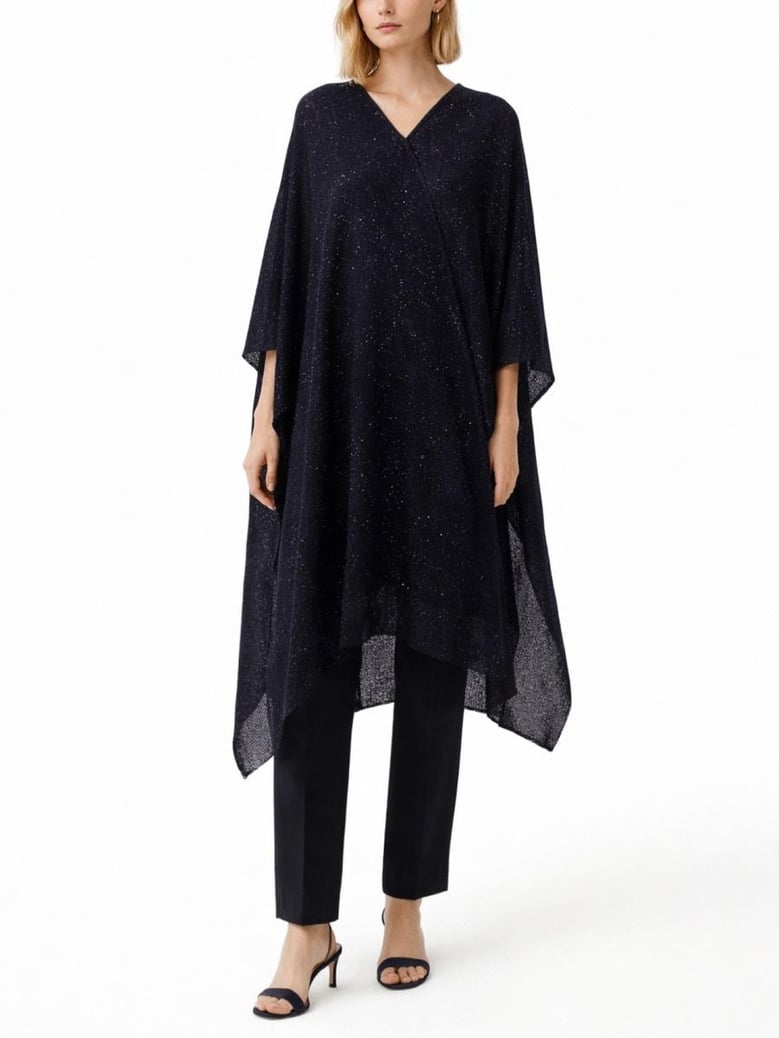 sequined cape by Selfnex