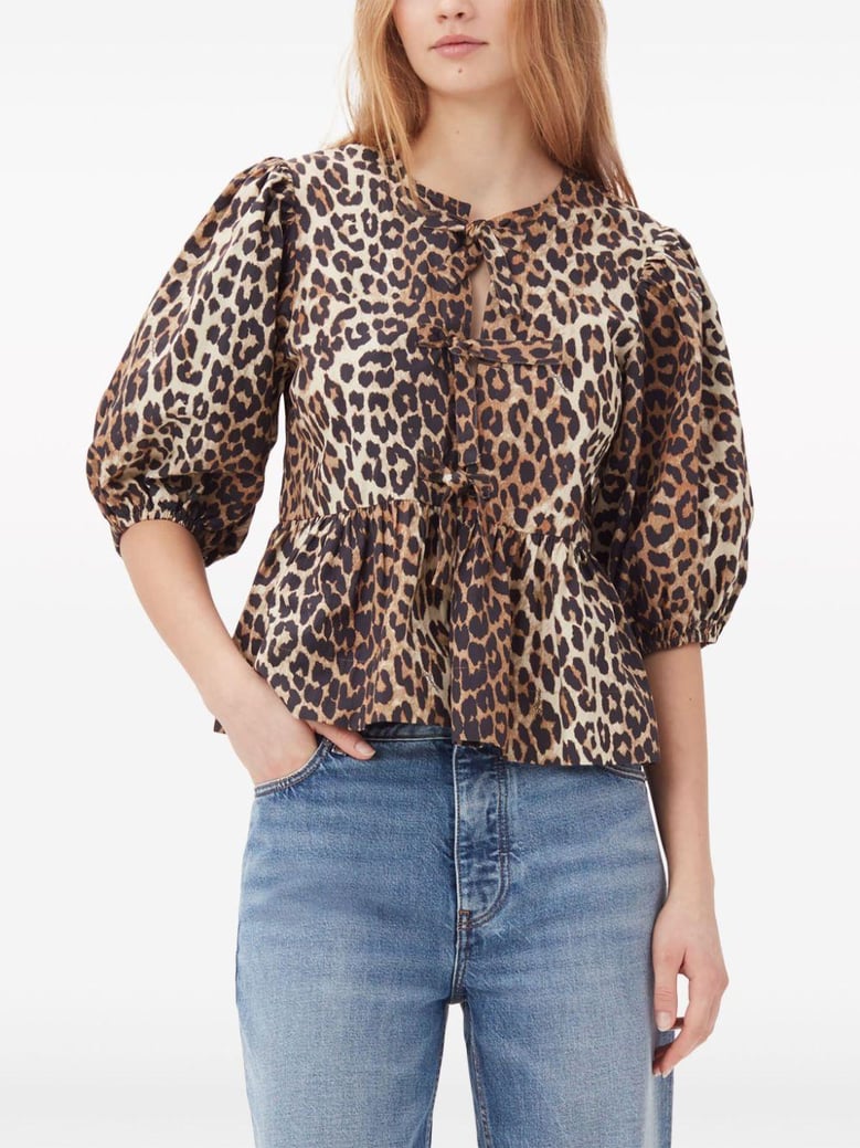 blouse with animalier print by Selfnex