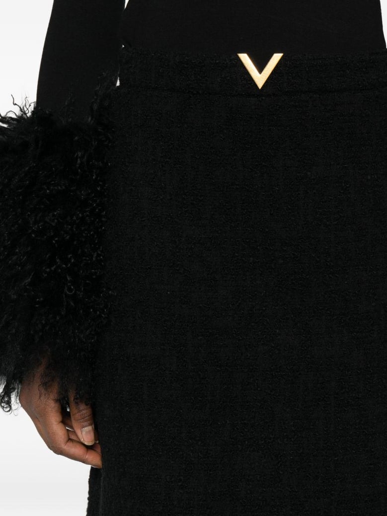 vlogo signature wool skirt by Selfnex