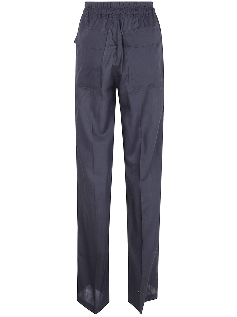 drawstring cotton trousers by Selfnex