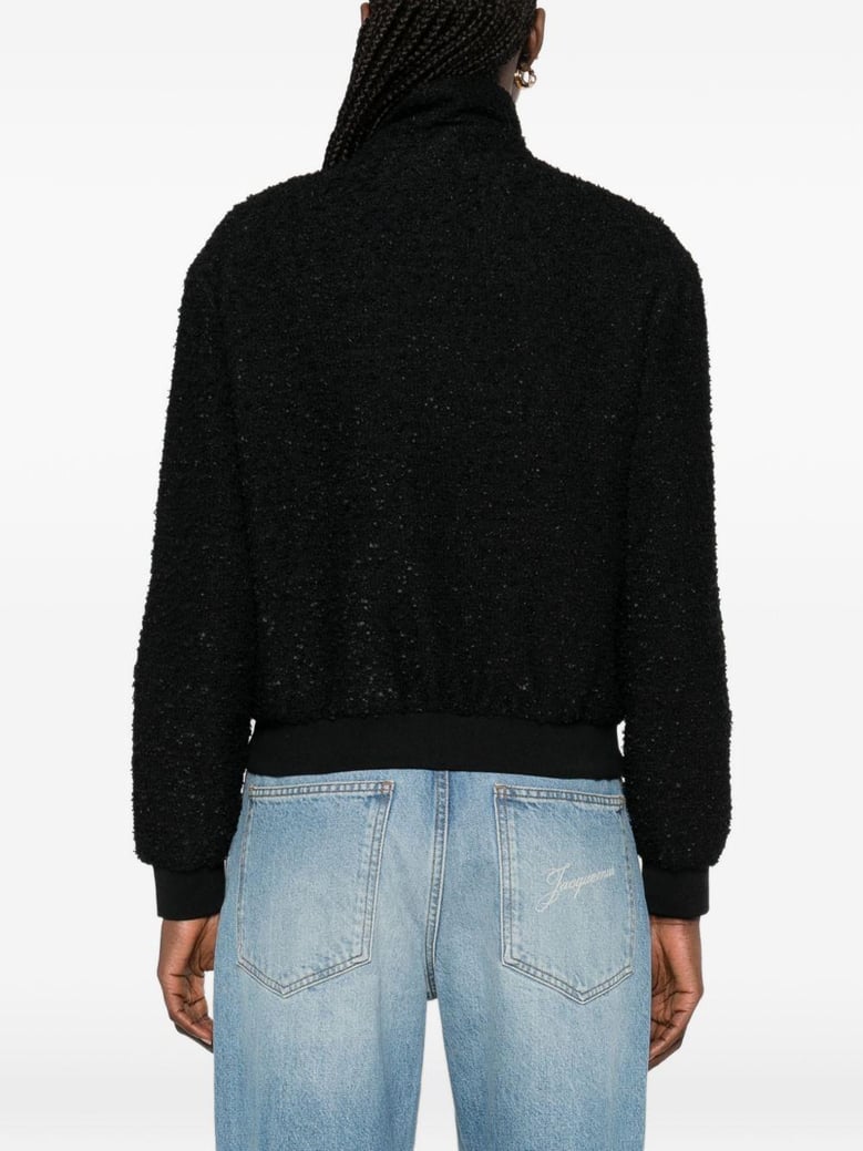 tweed blouson jacket by Selfnex