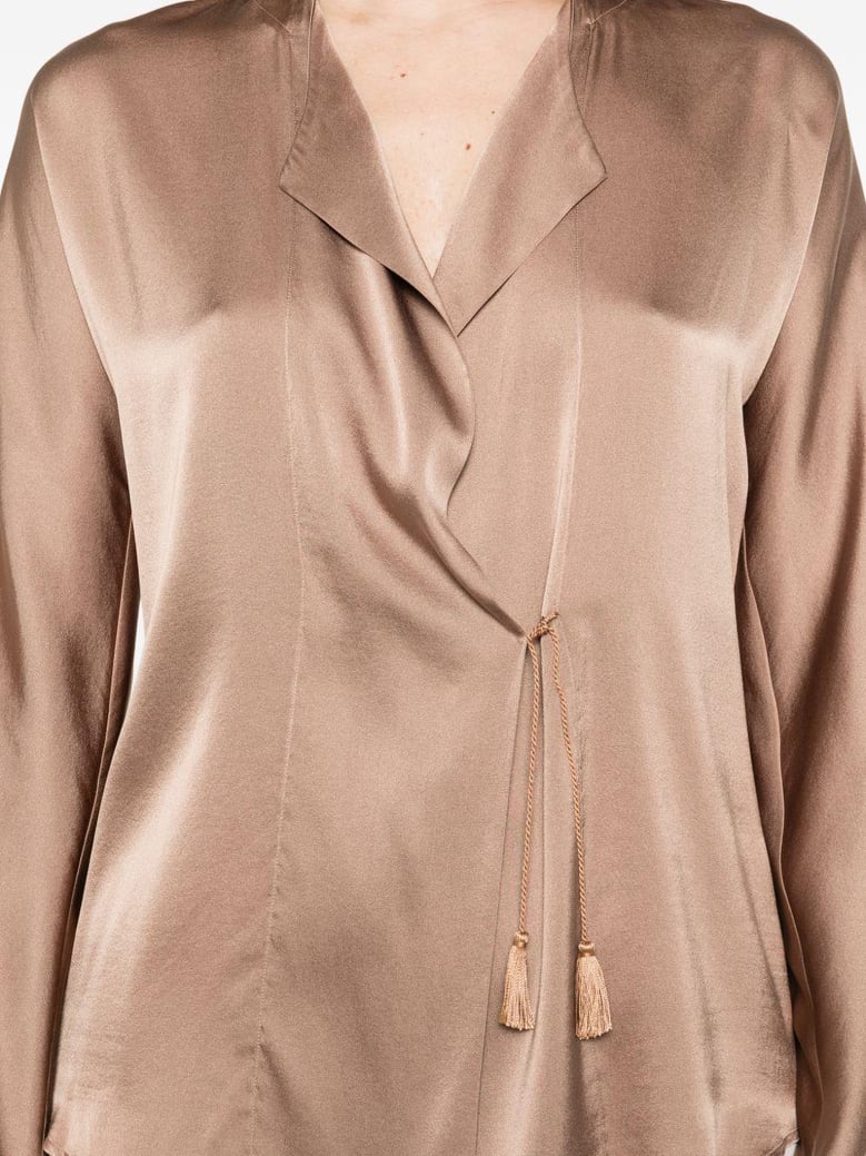 silk satin shirt by Selfnex