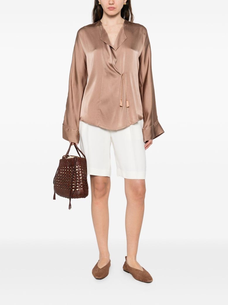 silk satin shirt by Selfnex